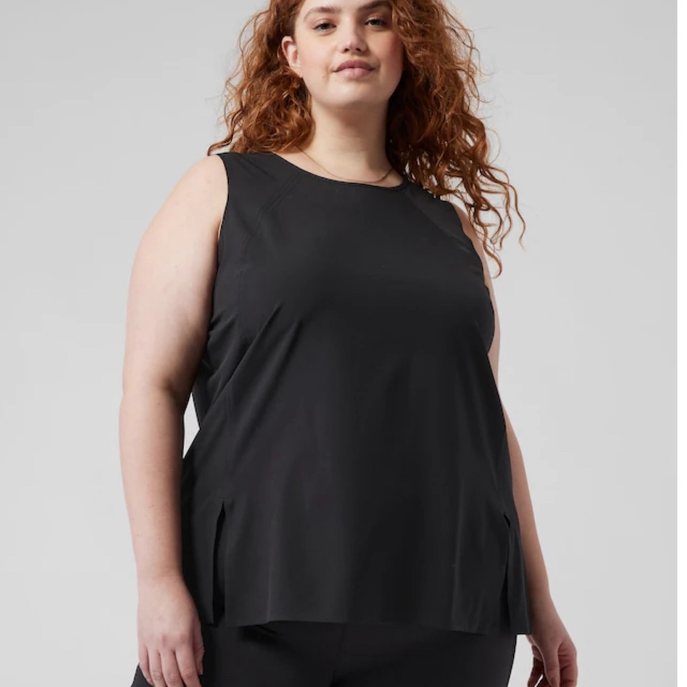 ZEPHYR REFINED TANK, size 2X, black